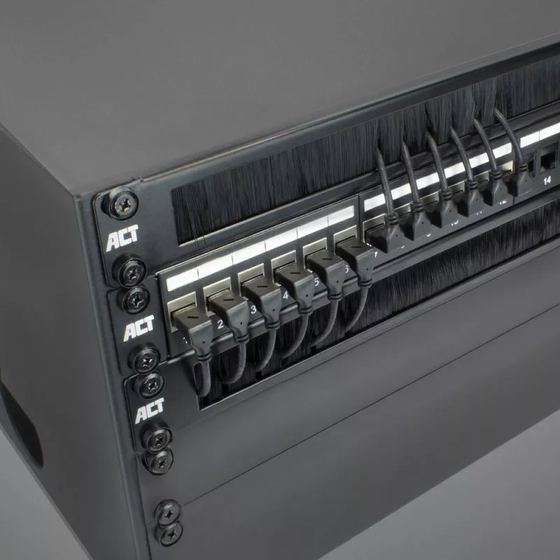 Verkkokaapeli ACT DA6903 Cat6a U/FTP (STP) RJ-45–RJ-45 musta 3 m