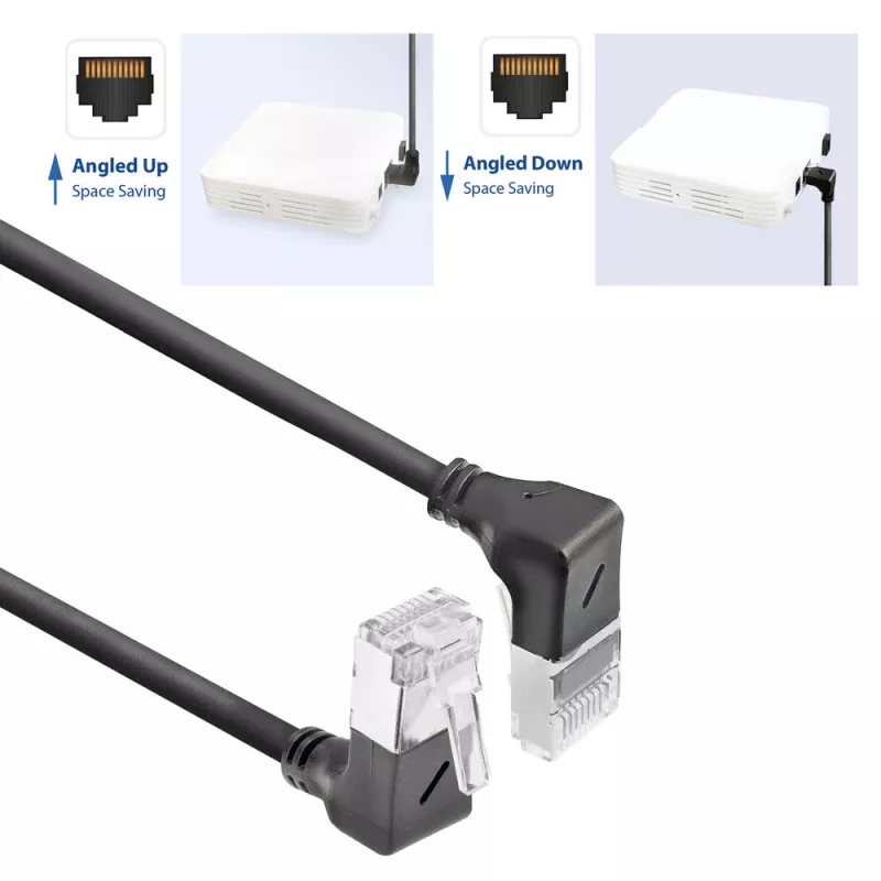 ACT Cat6a U/FTP (STP) -verkkokaapeli DA7902 — 2 m, RJ-45–RJ-45, musta