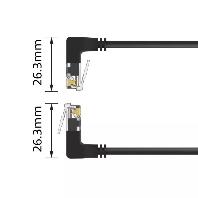ACT Cat6a U/FTP (STP) -verkkokaapeli DA7905, 5 m, RJ-45–RJ-45, musta