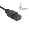 ACT virtakaapeli C20–C21 IEC60320 musta 1,5 m, 16 A, 250 V