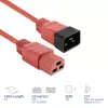 ACT-virtakaapeli C20–C21 IEC60320 punainen 2 m, 16 A 250 V