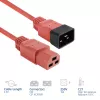 Virtakaapeli ACT C20–C21 IEC60320 punainen 2,5 m, 16 A 250 V