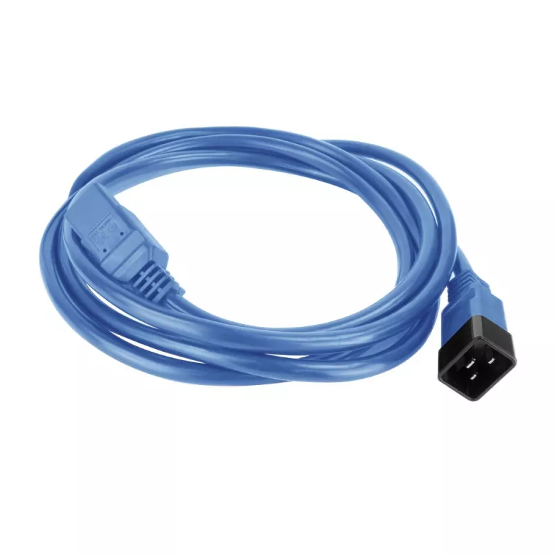 Virtakaapeli ACT C20–C21 IEC60320 sininen 2 m, 16 A, 250 V