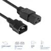 Virtakaapeli ACT C14–C21 IEC60320 musta 3 m, 250 V 10 A