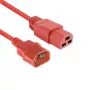 ACT-virtakaapeli C14–C21 IEC60320 punainen 1,5 m, 250 V 10 A