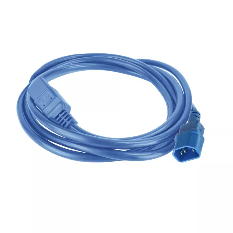 ACT-virtakaapeli C14–C21 IEC60320 sininen 1 m, 250 V 10 A