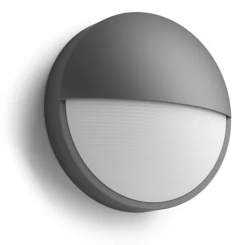 Ulkoseinävalaisin Philips myGarden Capricorn 5,5 W LED, antrasiitti, alumiinikotelo, kiinteä polttimo, 214×78×214 mm