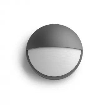 Ulkoseinävalaisin Philips myGarden Capricorn 5,5 W LED, antrasiitti, alumiinikotelo, kiinteä polttimo, 214×78×214 mm