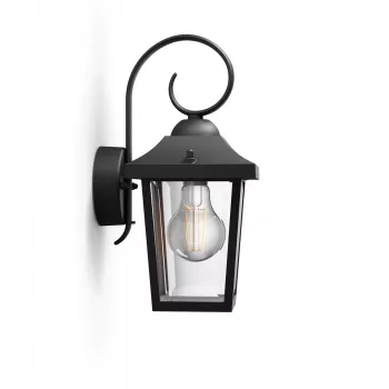 Ulkoseinävalaisin Philips myGarden Buzzard 60 W E27 musta alumiini (ilman polttimoa)