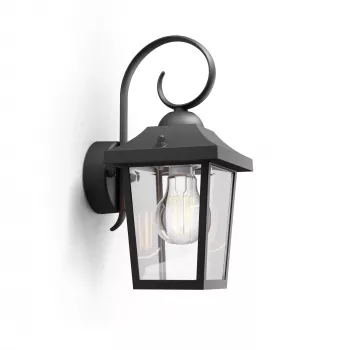 Ulkoseinävalaisin Philips myGarden Buzzard 60 W E27 musta alumiini (ilman polttimoa)