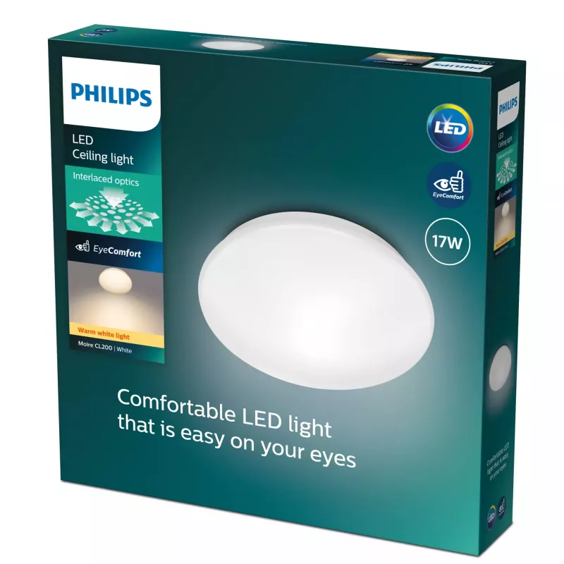 Philips Functional kattovalaisin, LED, ei vaihdettava polttimo, 2700 K, 1 700 lm, IP20, valkoinen