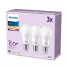 Philips lamppu 100W A65 E27 x3, 13 W, 100 W, E27, 1521 lm, 15 000 h, lämmin valkoinen