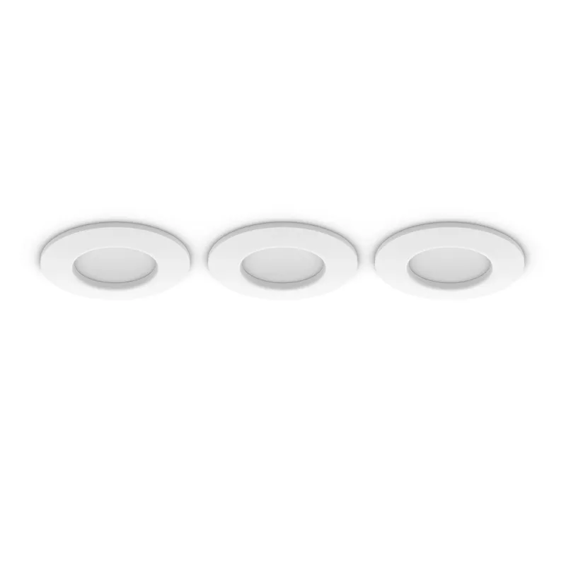 Upotettava kohdevalaisin Philips 929003712102, pyöreä LED, 1× LED 1 000 lm, IP44, himmennettävä, valkoinen