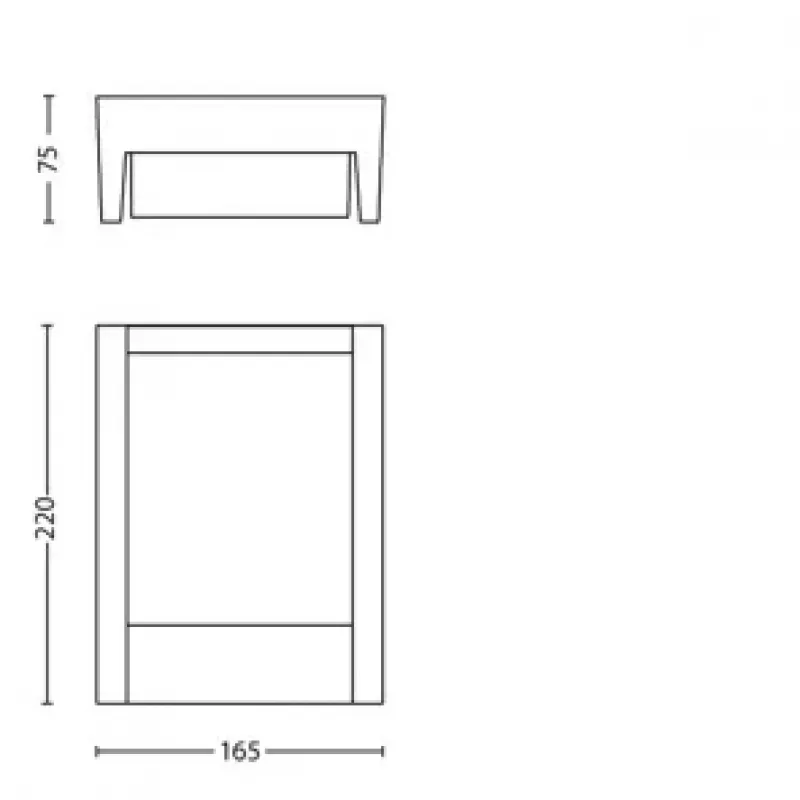 Ulkoseinävalaisin Signify Philips Arbour 3,8 W LED antrasiitti, 220–240 V, 1-lampunen