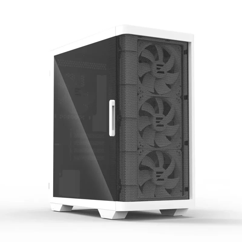Zalman M4 WHITE tietokonekotelo Mini Tower musta, valkoinen