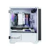 Zalman M4 WHITE tietokonekotelo Mini Tower musta, valkoinen
