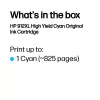 HP 912XL High Yield syaani alkuperäinen mustepatruuna