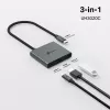 TP-Link UH3020C USB-keskitin USB Type-C 5000 Mbit/s harmaa