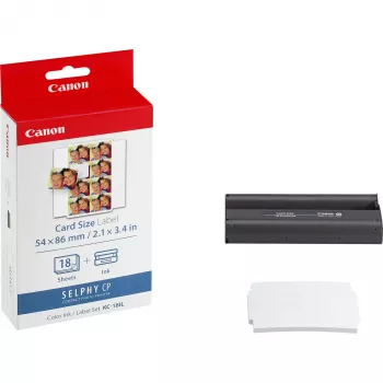 Canon KC-18IL värimuste + 54 x 86 mm tarrapaperisarja, 18 arkkia