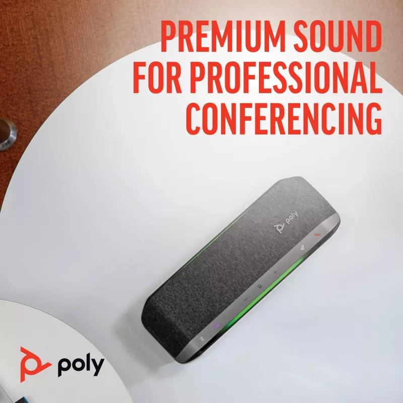 HP Poly Sync 40+ Microsoft Teams -sertifioitu USB-A USB-C kaiutinpuhelin + BT700 USB-A -sovitin
