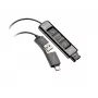 HP Poly DA85 USB-QD musta sovitin TAA