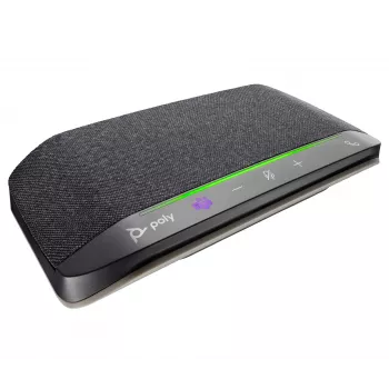 HP Poly Sync 10 Microsoft Teams -sertifioitu kaiutinpuhelin, hopea, Windows 10, Windows 11, MacOS, RoHS, Federal Communications Commission (FCC), CE, 182 mm, 89 mm