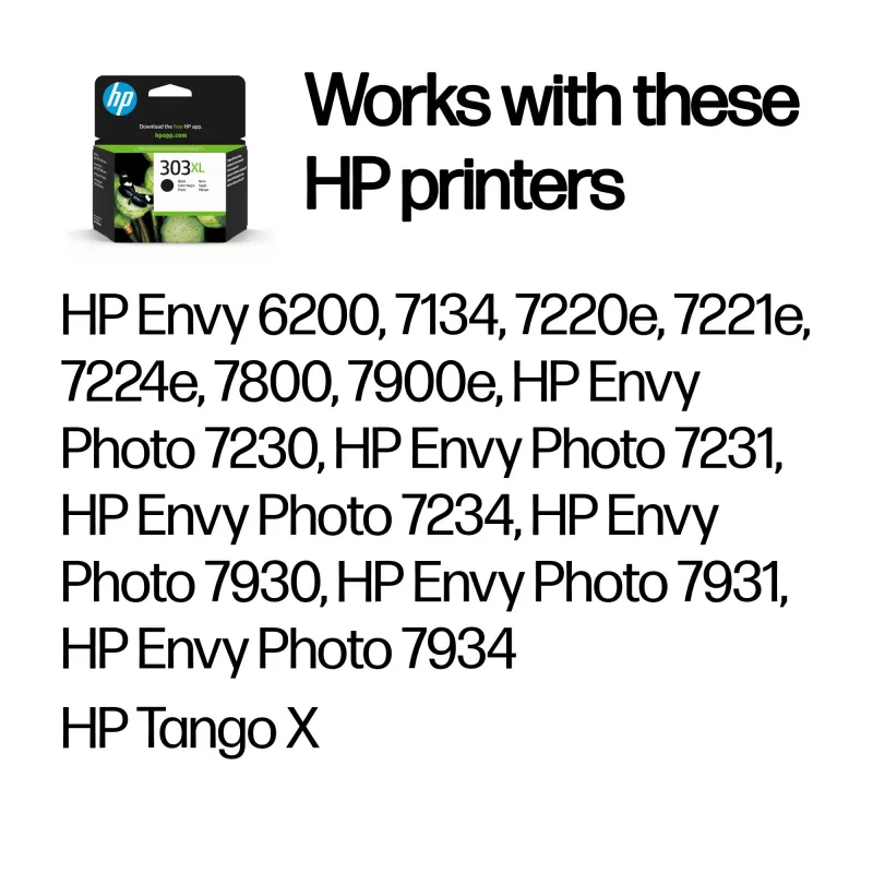HP 303XL High Yield musta alkuperäinen mustepatruuna, musta, 1 kpl, 600 sivua