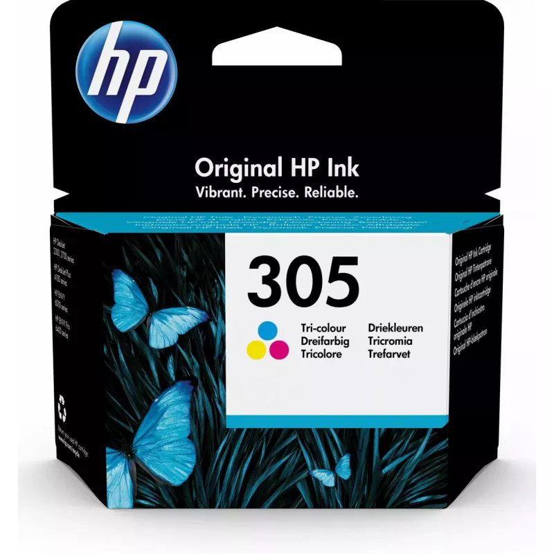 HP 305 1 kpl alkuperäinen vakiokapasiteetti syaani, magenta, keltainen