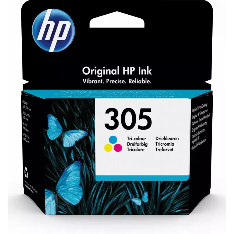 HP 305 1 kpl alkuperäinen vakiokapasiteetti syaani, magenta, keltainen