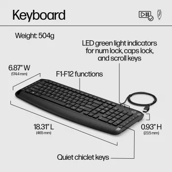 Näppäimistö- ja hiirisarja HP Pavilion näppäimistö ja hiiri 200