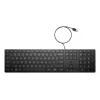 HP Wired Desktop 320K näppäimistö täysikokoinen USB musta 1,8 m kaapeli