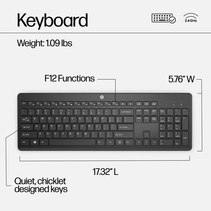 HP 230 langaton hiiri- ja näppäimistöyhdistelmä