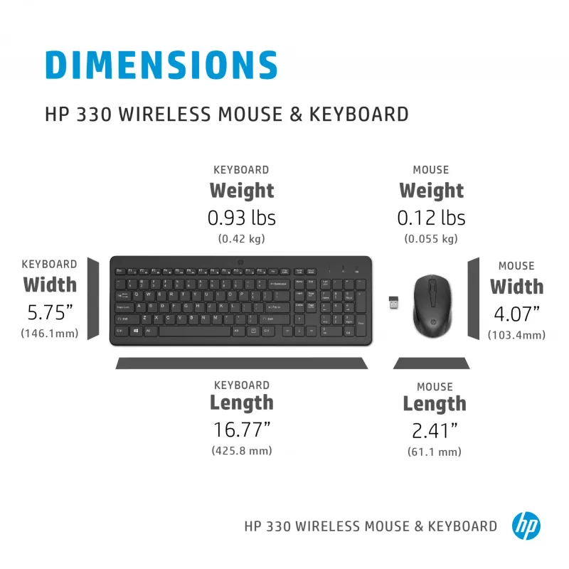 HP 330 langaton hiiri- ja näppäimistöyhdistelmä