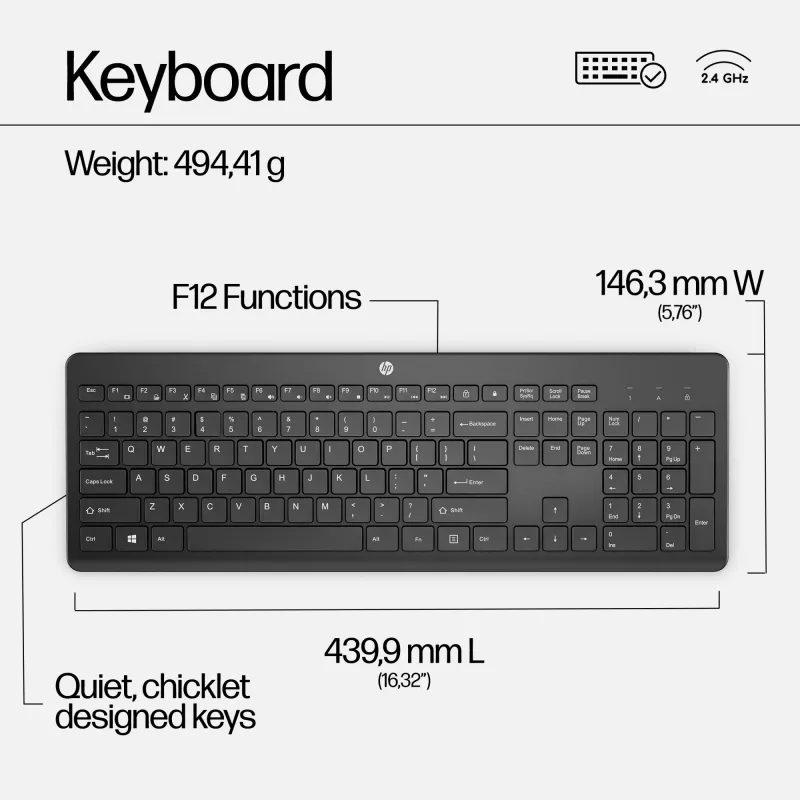 HP 230 langaton hiiri- ja näppäimistöyhdistelmä