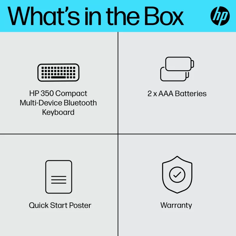 HP 350 kompakti monilaite Bluetooth -näppäimistö
