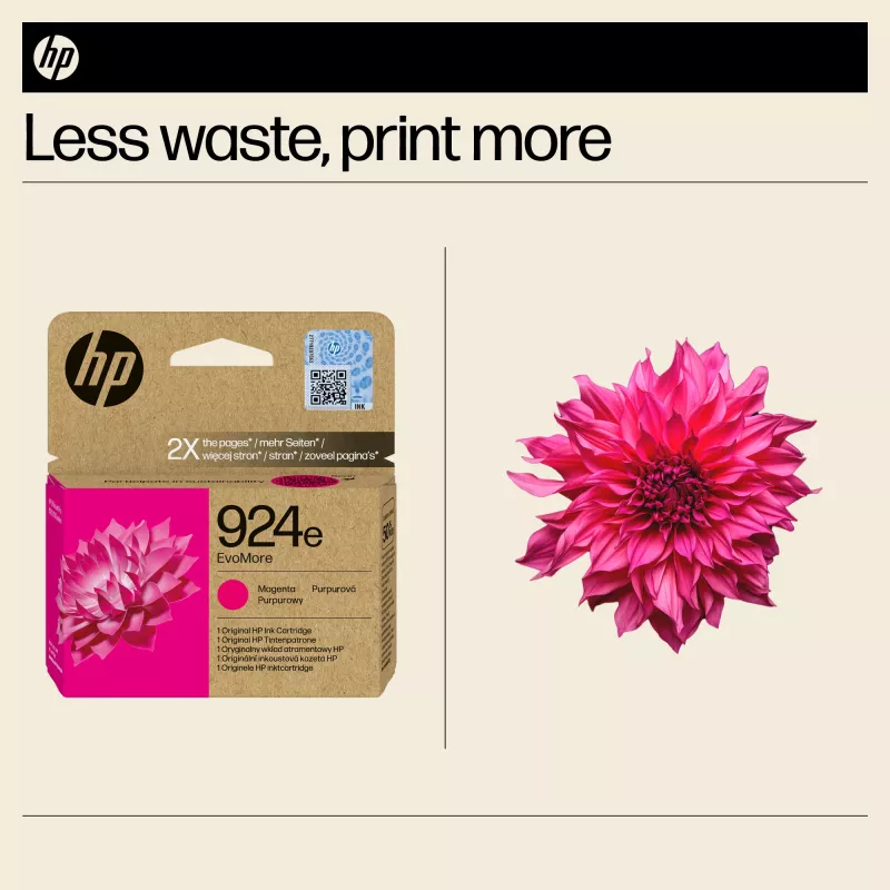 HP 924e EvoMore magenta alkuperäinen värikasetti, magenta, 1 kpl, 800 sivua