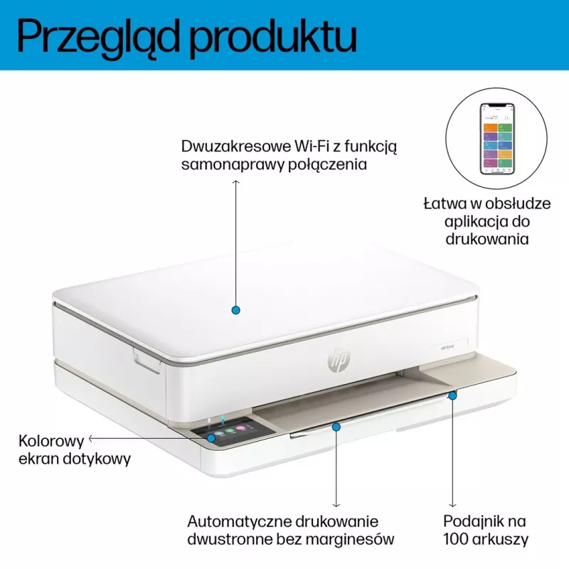 Monitoimitulostin HP ENVY 6120e lämpömustesuihkuvärityksellä
