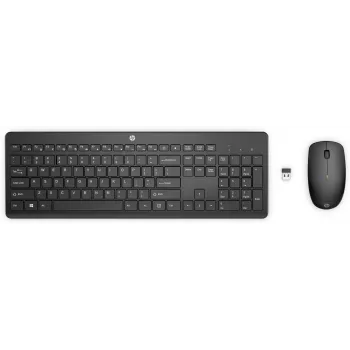 Langaton hiiri- ja näppäimistöyhdistelmä HP 235 – RF Wireless täysikokoinen, musta, hiiri mukana