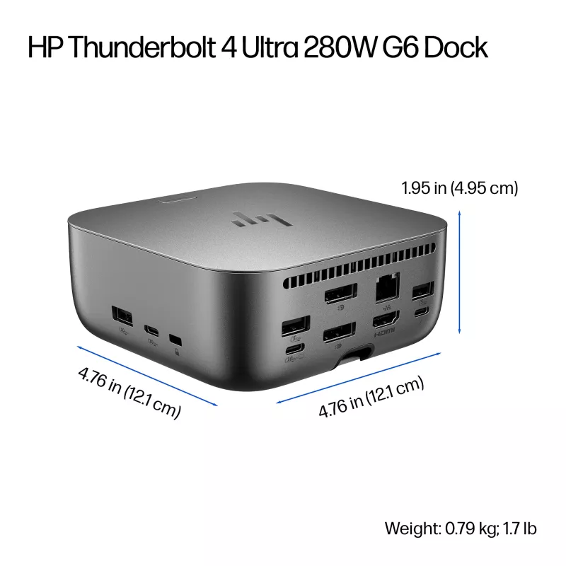 HP Thunderbolt 4 Ultra 280W G6 -telakka