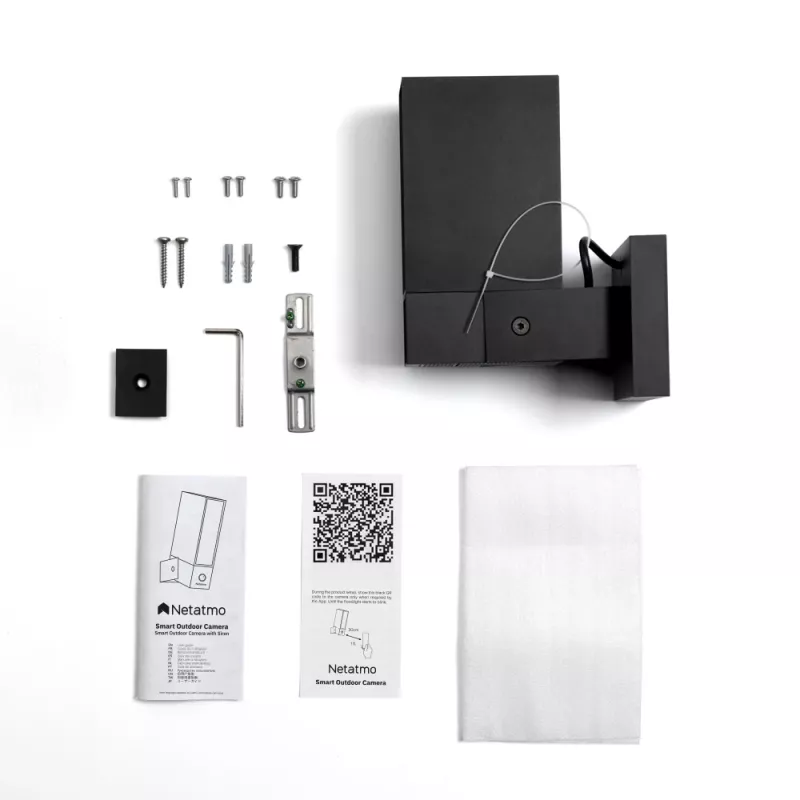 Netatmo Presence Box IP-valvontakamera ulkokäyttöön 1920 x 1080 pikseliä seinä