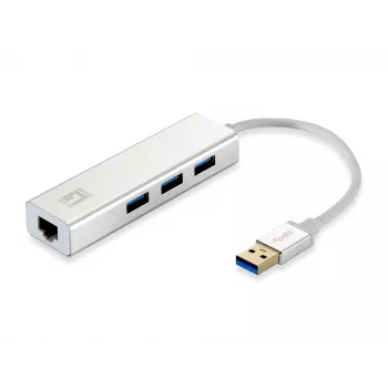 LevelOne Gigabit USB-verkkosovitin, USB-keskitin