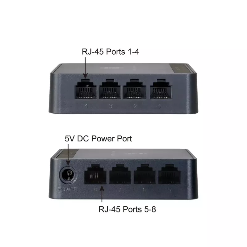 LevelOne FEU-0812 verkkokytkin hallitsematon Fast Ethernet (10/100) musta