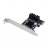 Conceptronic EMRICK 4-porttinen SATA PCIe -sovitin SATA-kaapeleilla