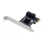 Conceptronic EMRICK 4-porttinen SATA PCIe -sovitin SATA-kaapeleilla