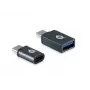 Conceptronic DONN04G USB-C – USB A/MicroB OTG -sovitin 2 kpl:n pakkaus, 10 Gbps (C-A), 480 Mbps (C-MicroUSB)