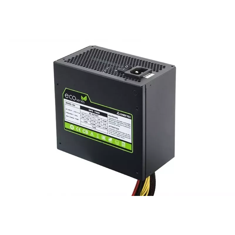 Virtalähde Chieftec GPE-700S 700W, 24-Pin ATX, PS/2, musta