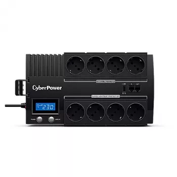CyberPower BR1200ELCD keskeytymätön virransyöttö (UPS) Line-Interactive 1,2 kVA 720 W 8 AC-lähtöä