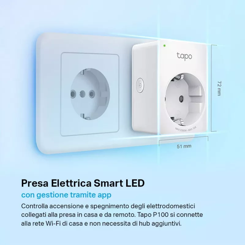 TP-LINK Tapo P100 älypistoke valkoinen 2300 W