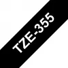 Tarratulostusnauha Brother TZe355 24mm valkoinen mustalla