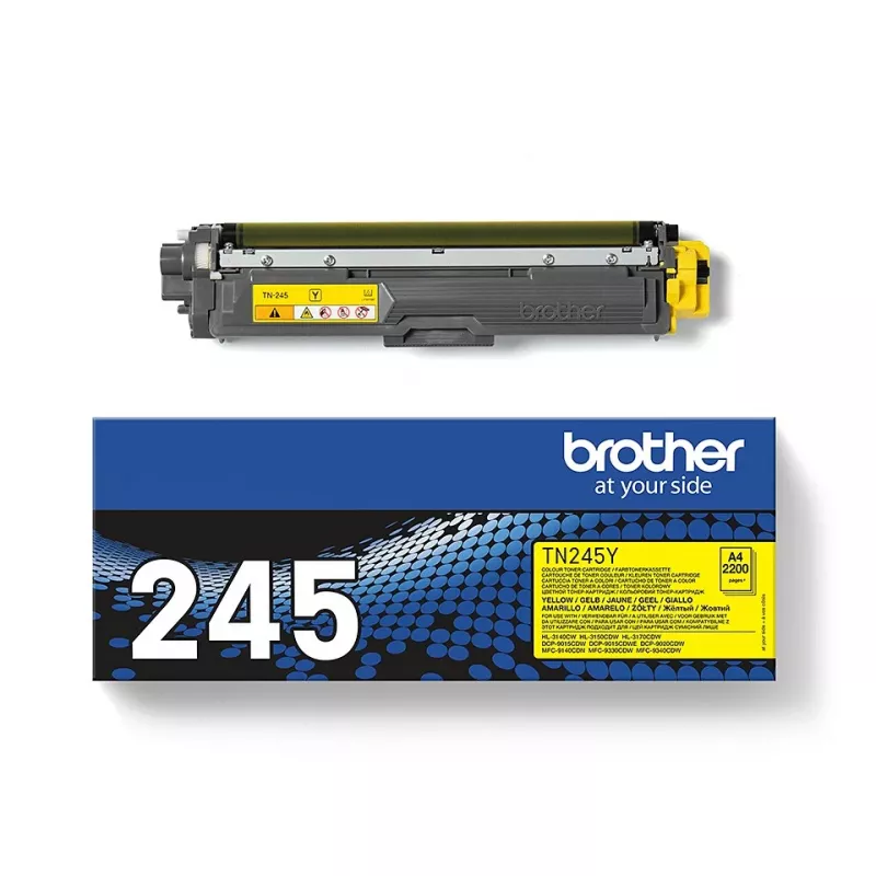Brother TN-245Y väriainekasetti, keltainen, 2200 sivua